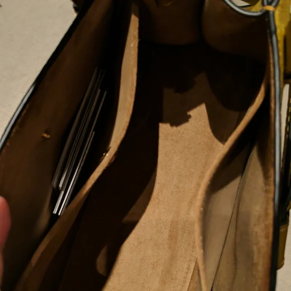 Loewe Mini Gate Leather Tote - Ochre - Picture 2 of 7